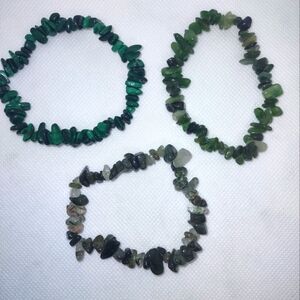 Crystal Chip Bracelets Lot